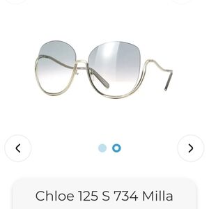 Chloe Oversized Round Sunglasses in Gold with Gradient Grey Lenses